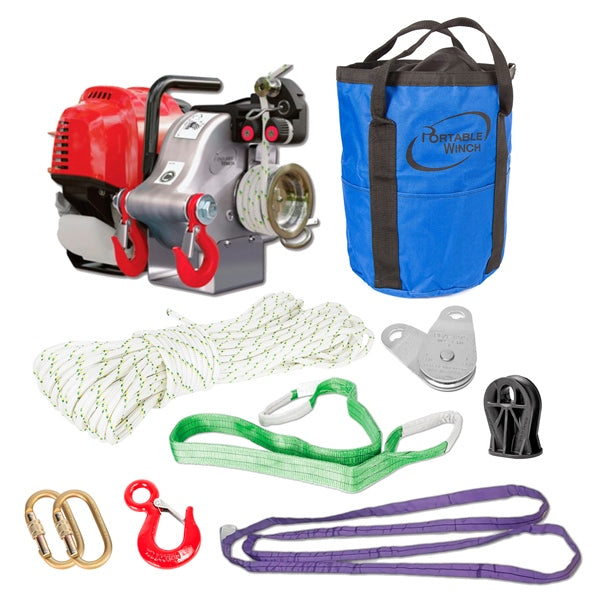 PORTABLE WINCH WINCH KIT GAS GX50 W/ACCESSORY PCW4000-A