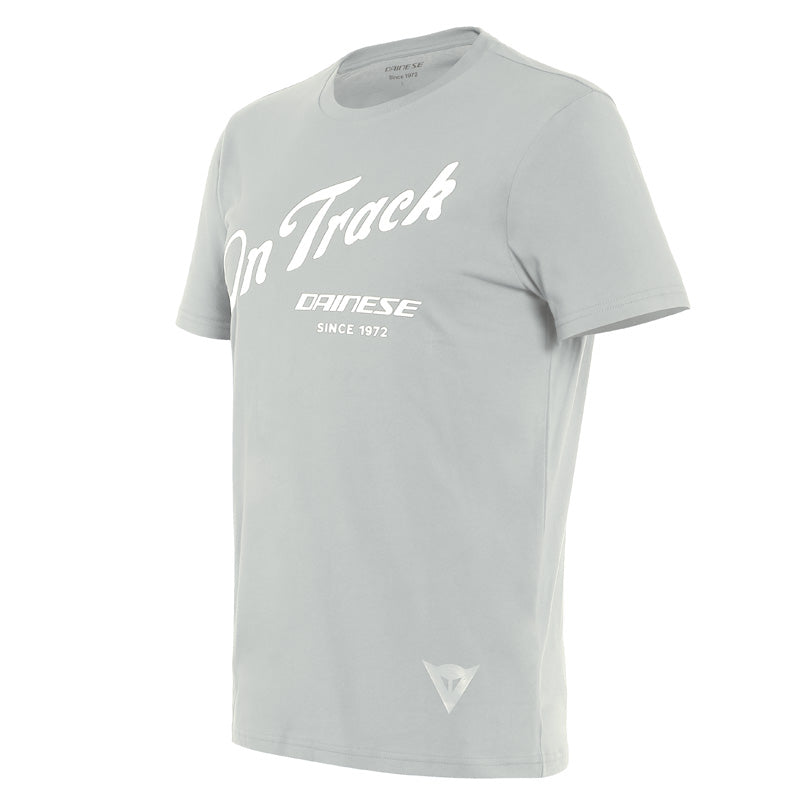 DAINESE PADDOCK TRACK T-SHIRT GLACIER-GRAY/WHITE 1896807-73F-XXL