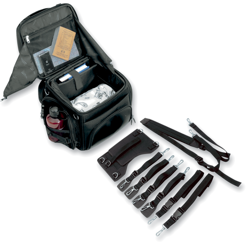 SADDLEMEN BR1800 BACKREST SEAT SISSY BAR BAG 3515-0113