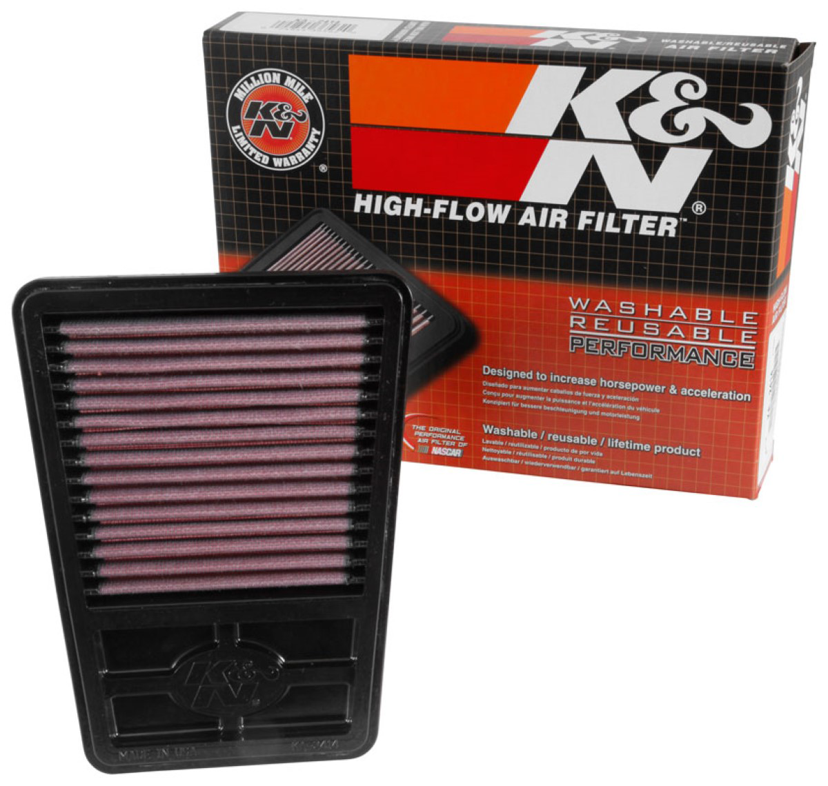 K&N AIR FILTER KAW Z125 PRO (19-23) KA-2414
