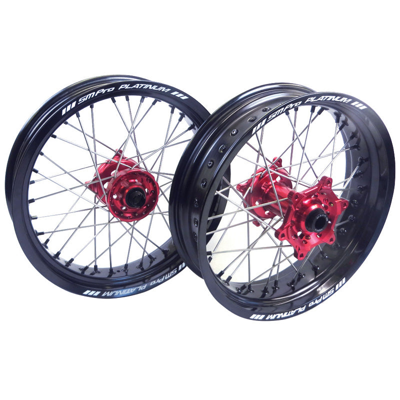 SM PRO WHEELS SM FR WHEEL CRF 02-13 RED/BLACK/NICKEL (17X3.50) SP153_03_71_01_99