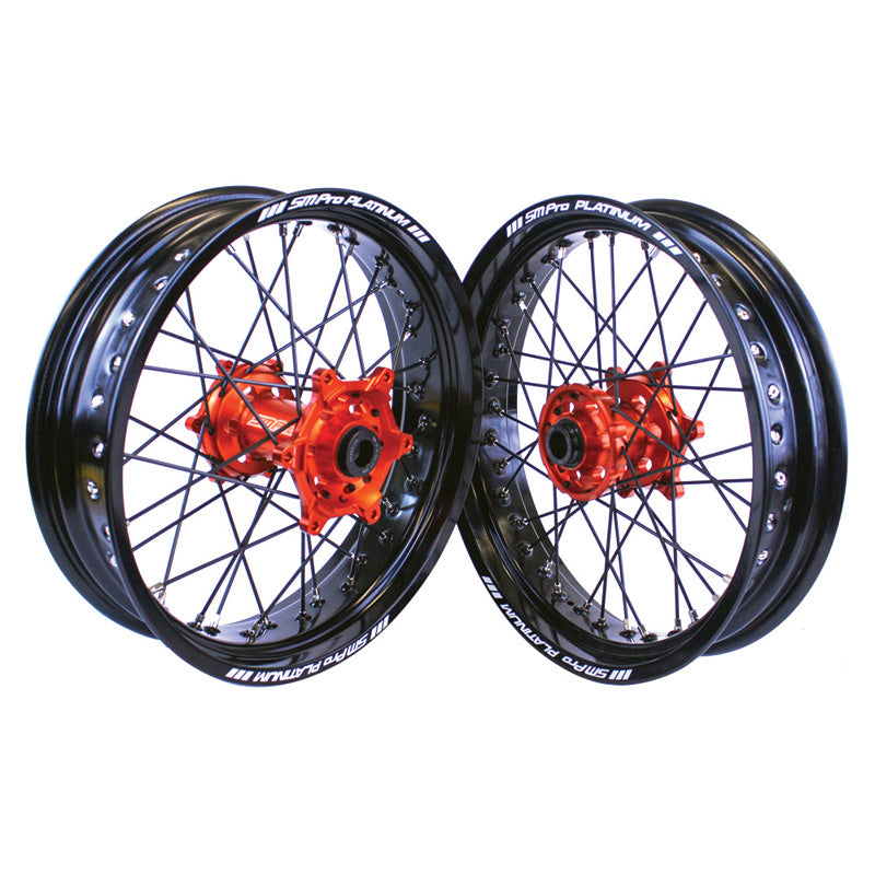 SM PRO WHEELS SM FR WHEEL KTM ORANGE/BLACK/NICKEL (17X3.50) SP157_06_71_01_99