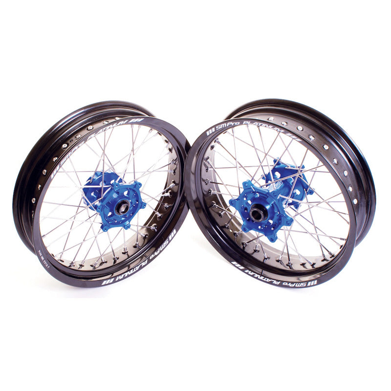 SM PRO WHEELS SM FR WHEEL YAMAHA BLUE/BLACK/NICKEL (17X3.50) SP185_04_71_01_99