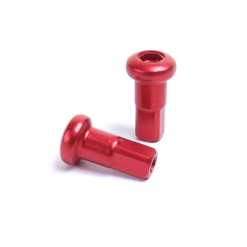 SM PRO WHEELS ALLOY NIPPLE (36)/8G X .300/4 X 7.6MM/RED NA_08_300_03