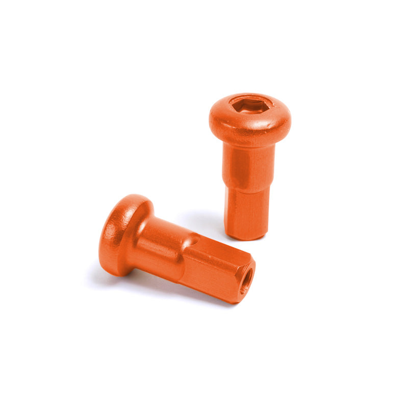 SM PRO WHEELS ALLOY NIPPLE (36)/8G X .300/4 X 7.6MM/ORANGE NA_08_300_06