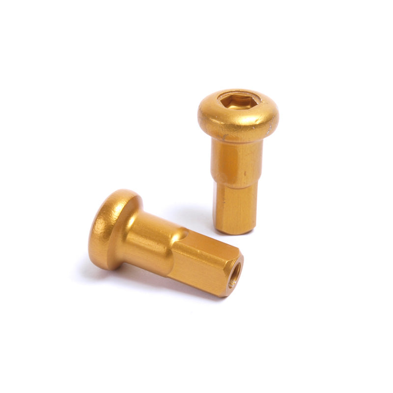 SM PRO WHEELS ALLOY NIPPLE (36)/9G X .300/3.6 X 7.6MM/GOLD NA_09_300_02