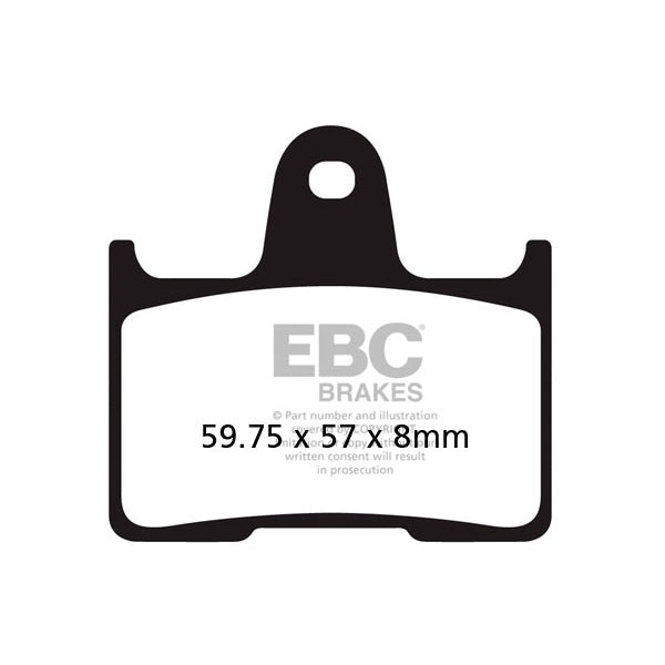 EBC EPFA254HH EBC BRAKE PAD ARR/DR BMW EPFA254HH