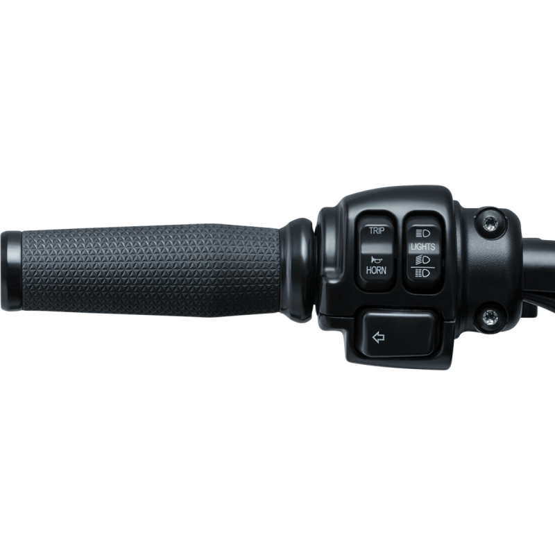 KURYAKYN THRESHER GRIPS FOR ELECTRONIC THROTTLE, ST/BLK PN 5943 KUR5943