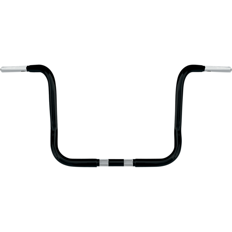 WILD 1 1-1/4" BLK FLHT/C/X 12.5 APEHANGER BAR 0601-1208