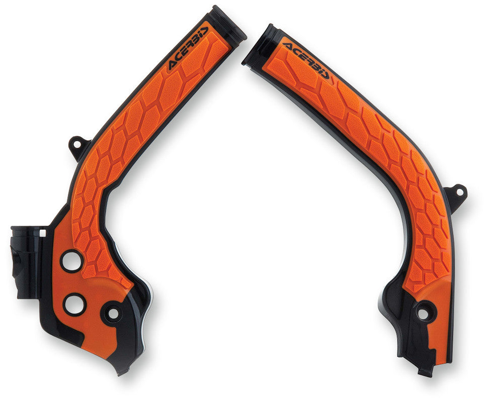 ACERBIS FRAME GUARD- X-GRIP BLACK/'16 ORANGE 2449535229