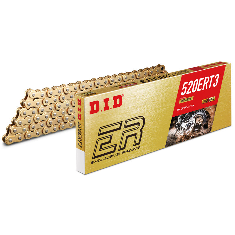 DID DID 520ERT3-110L GOLD & GOLD CHAIN W/CLIP LINK M520ERT3110RB