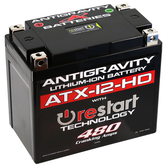 ANTIGRAVITY YTX12 HIGH POWER 480 CRANKING AMPS 16 AG-ATX12-HD-RS