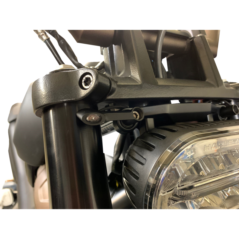 KODLIN ELYPSE 2-1 LED FRONT TURN SIGNALS FOR SPORTSTER S MODELS BLK K68497