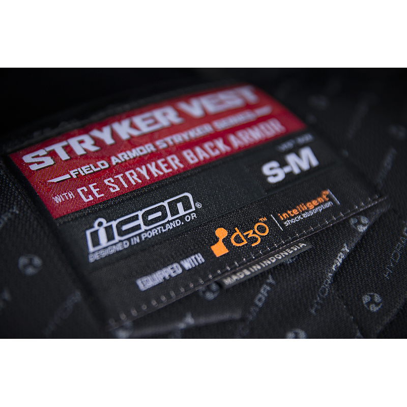 ICON STRYKER VEST BLACK 2X/3X 2701-0512