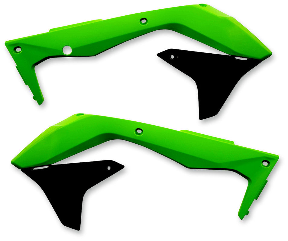 ACERBIS RADIATOR SHROUD- KX450F 16 GREEN/BLACK 2449691089