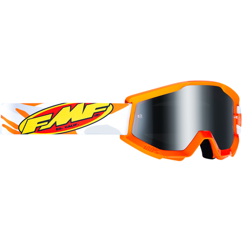 FMF FMF POWERCORE YOUTH GOGGLE ASSAULT GREY - MIRROR SILVER LENS F-50055-00001