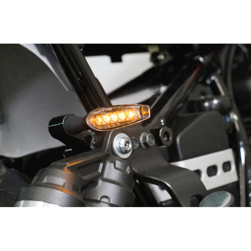 KOSO CHROME INDICATOR LIGHTS  (PAIR) HE015M12