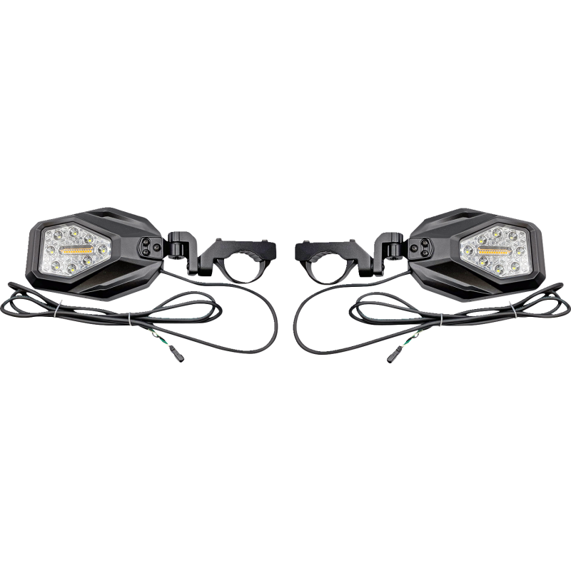 CUSTOM DYNAMICS MIRRORS SXS LED RN/TRN  PR SXS-MIRROR