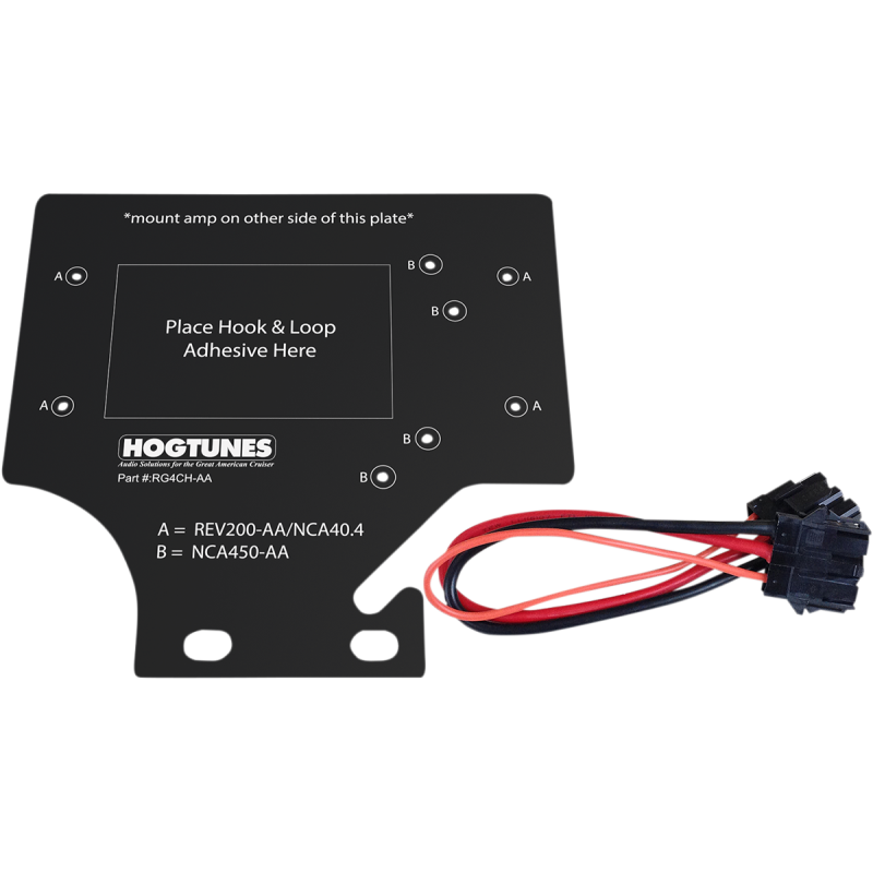 HOGTUNES REQUIRED MOUNTING PLATE FOR HOGTUNES 4 CH AMP IN 98-13 FLTR RG4CH-AA