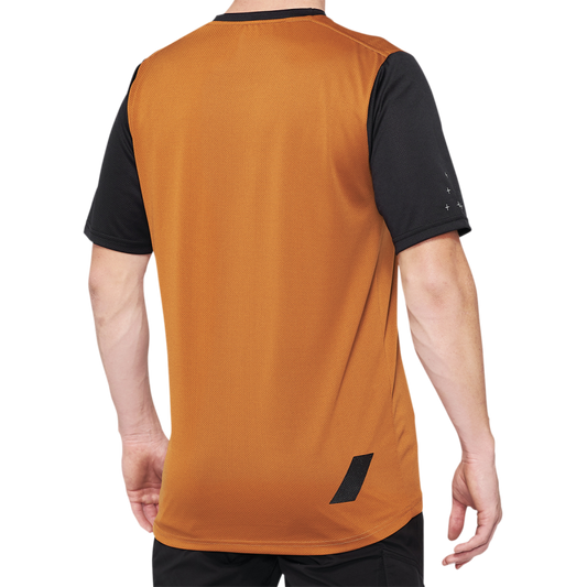100% RIDECAMP JERSEY TERRACOTTA/BLACK LG 40027-00017