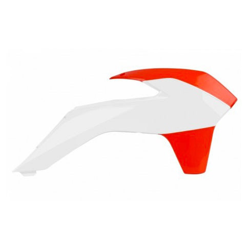 POLISPORT RADIATOR LOUVERS WH/OG KTM POLISPORT 8417400001