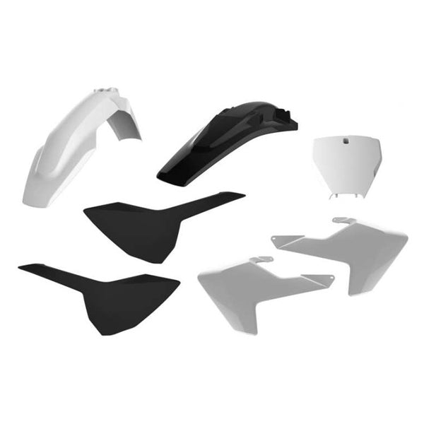 POLISPORT MX COMPLETE KIT WH/BK HUSQV POLISPORT 90828