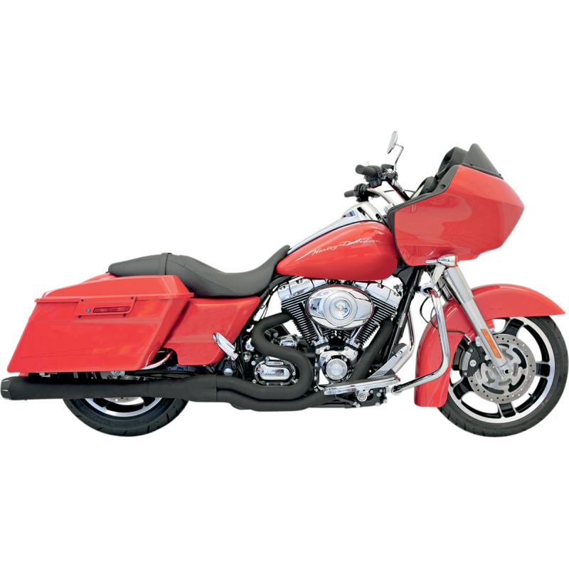 BASSANI XHAUST 95-16 FLH/FLT B4M 2:1 FS BLACK >120HP FLH-747B