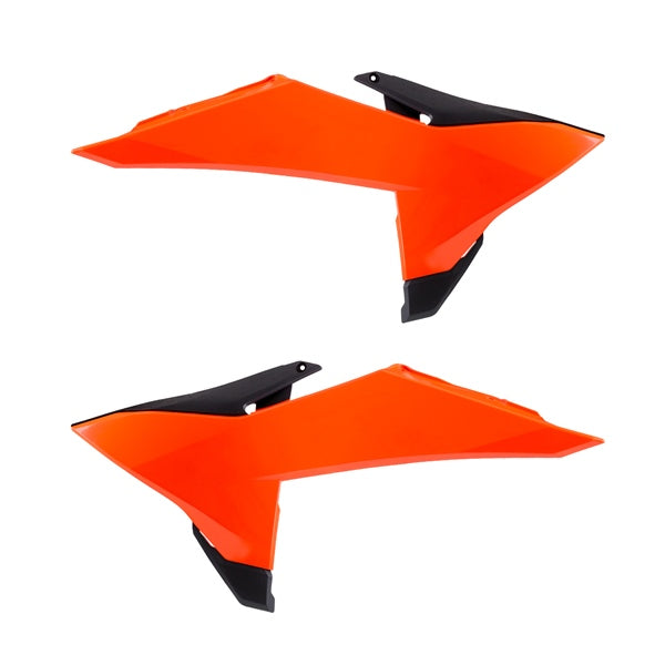 POLISPORT RADIATOR SCOOPS OG/BK KTM 8506100001