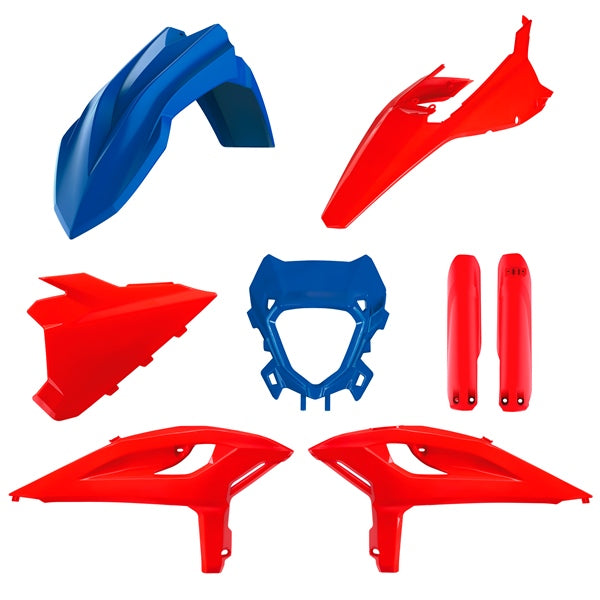 POLISPORT PLASTIC KIT COMP BL/RD BETA 91602