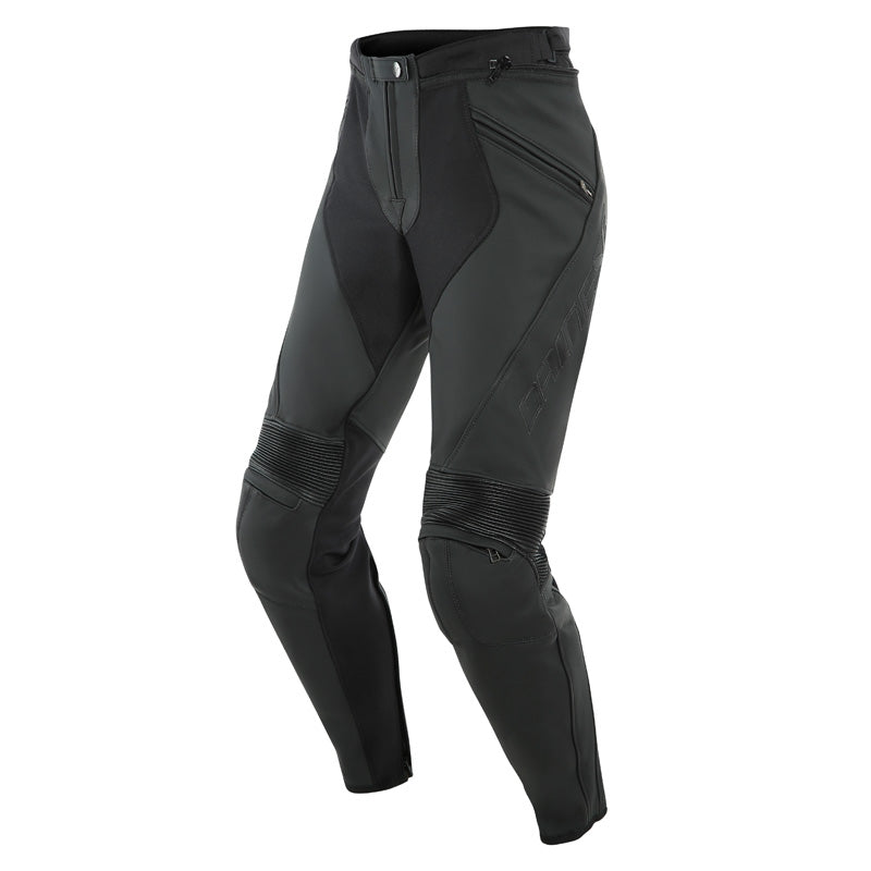 DAINESE PONY 3 LADY LEATHER PANTS BLACK-MATT 2553711-076-52
