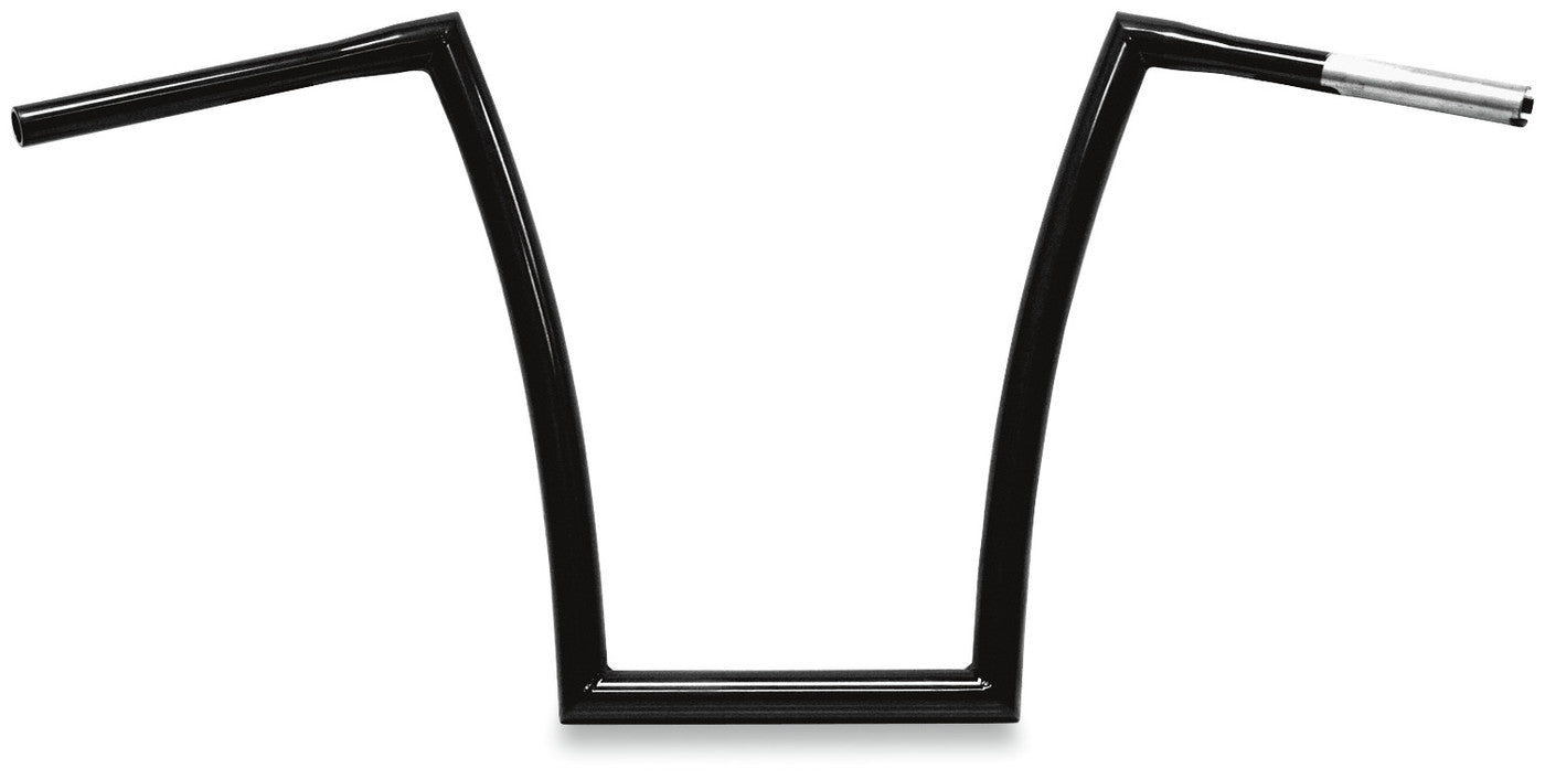 TODDS CYCLE HANDLEBARS FATBOB 17" GLOSS BLACK 0601-2723