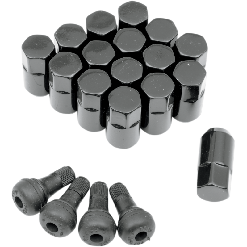 MOOSE UTILITY DIVISION 3/8" X 24 BLACK LUG NUT (16) + 4 V/S SP300MO201B