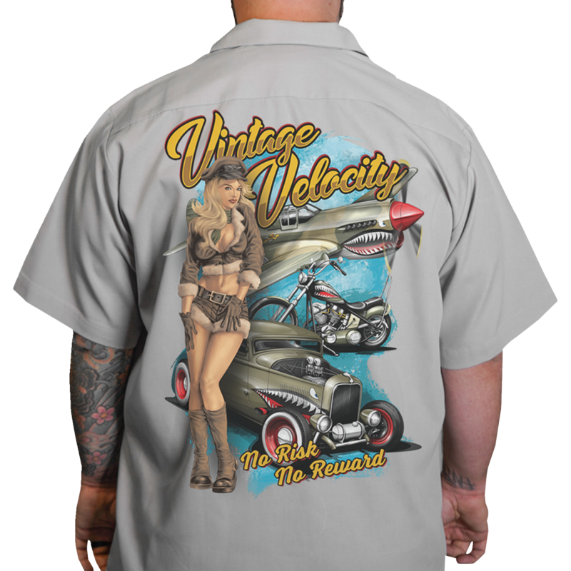 LETHAL THREAT SHIRT FLYINGTIGRS GRAY XL DG60158XL