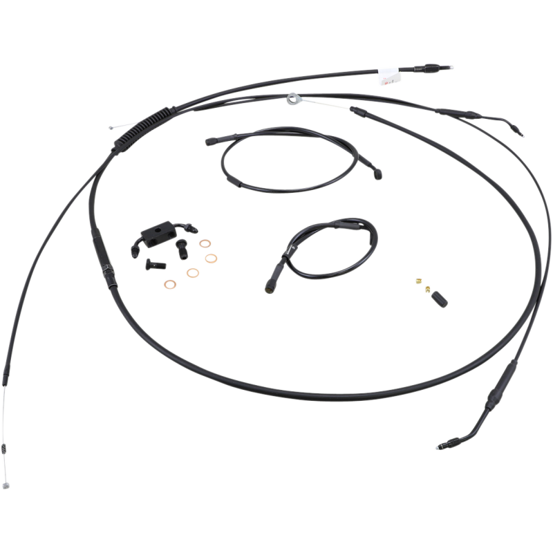 BURLY BRAND CONTROL KIT - 14" APE HANGER HANDLEBARS - ABS B30-1122