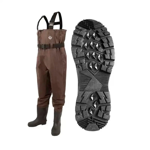 GREENTRAIL CHEST WADER CLEATED 420D BRW 13 G1080-B-13