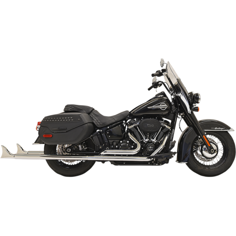 BASSANI XHAUST 18-UP SOFTAIL EXHAUST FISH/T 39" N/B 1S86E-39