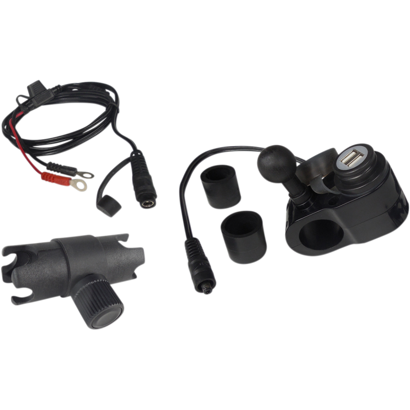 GEARS CANADA CHARGER DUAL-USB 1"BM BLK 100366-1