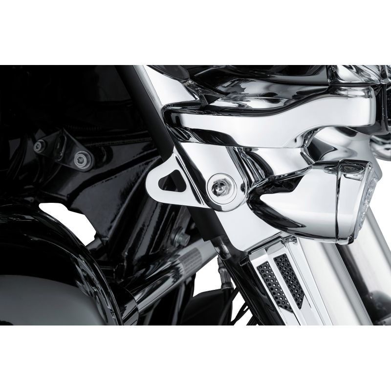 CIRO LLC TIE DOWN BRACKETS FOR BATWING FAIRINGS, CHROME 66000