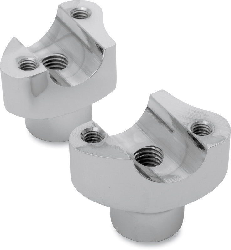 DRAG SPECIALTIES 1.7" CHROME RISERS (PR) 0602-0398