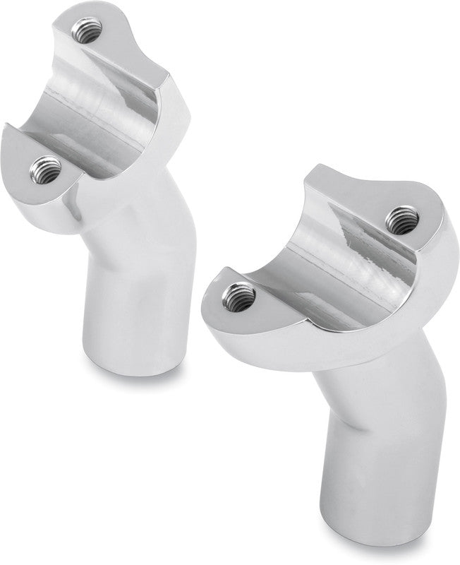 DRAG SPECIALTIES 3.5" CHROME PULLBACK RISERS (PR) 0602-0408