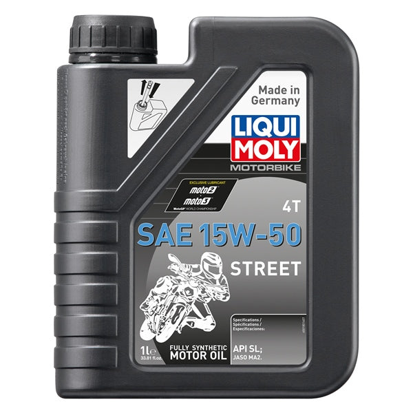 LIQUI MOLY OIL 4T SAE 15W50 STR SYNT 1L LIQUIMOLY 20058