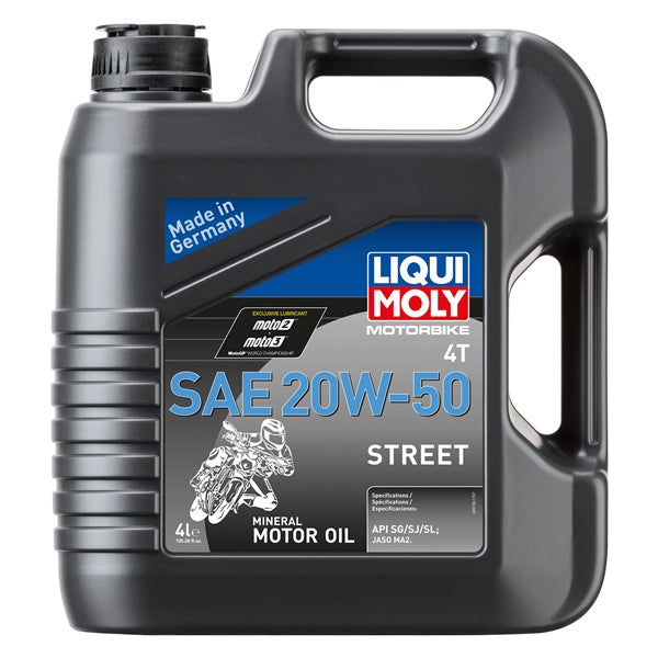 LIQUI MOLY OIL 4T SAE 20W50 STR MRAL 4L LIQUIMOLY 20064