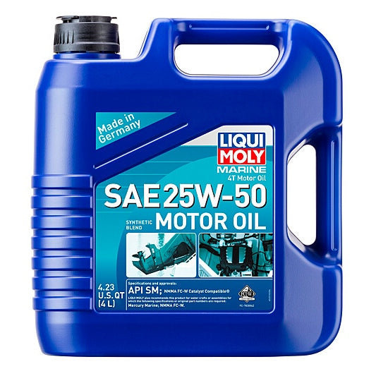 LIQUI MOLY MOTOR OIL MARINE 4T 25W-50 4L 22510