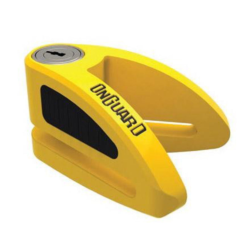 ONGUARD DISC LOCKS BOXER 5.5MM SHACKLE YELLOW 8051Y