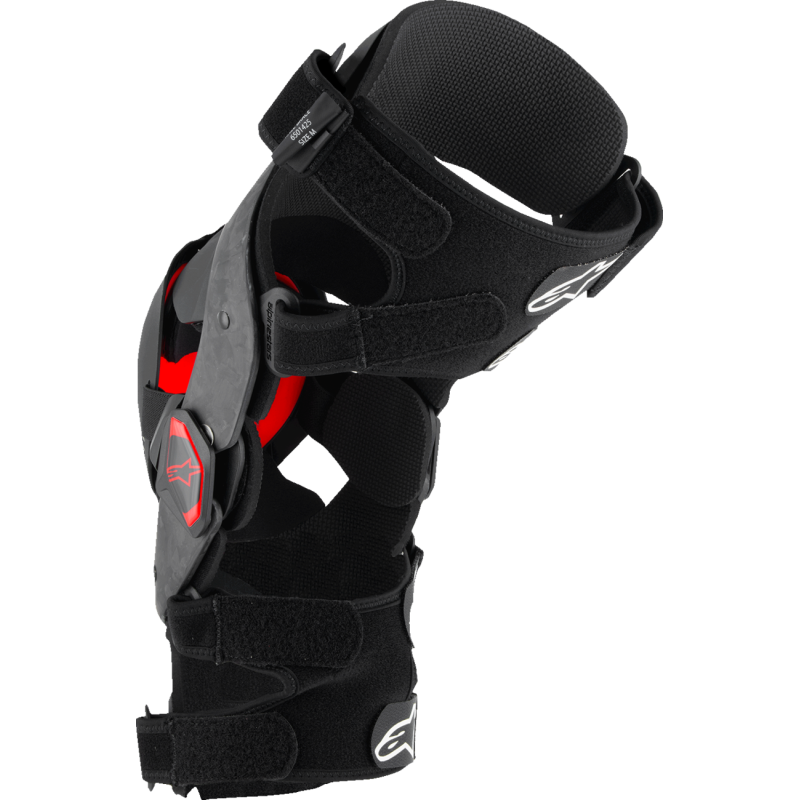 ALPINESTARS S-TECH RK-10 PLSMA KNEE BRACES BLK/RD S 6501425-13-S