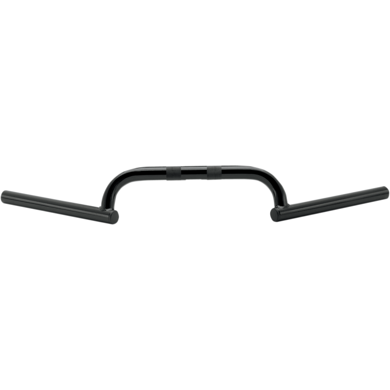 BURLY BRAND 1" CLUBMAN BARS BLACK BURLY B12-6000B