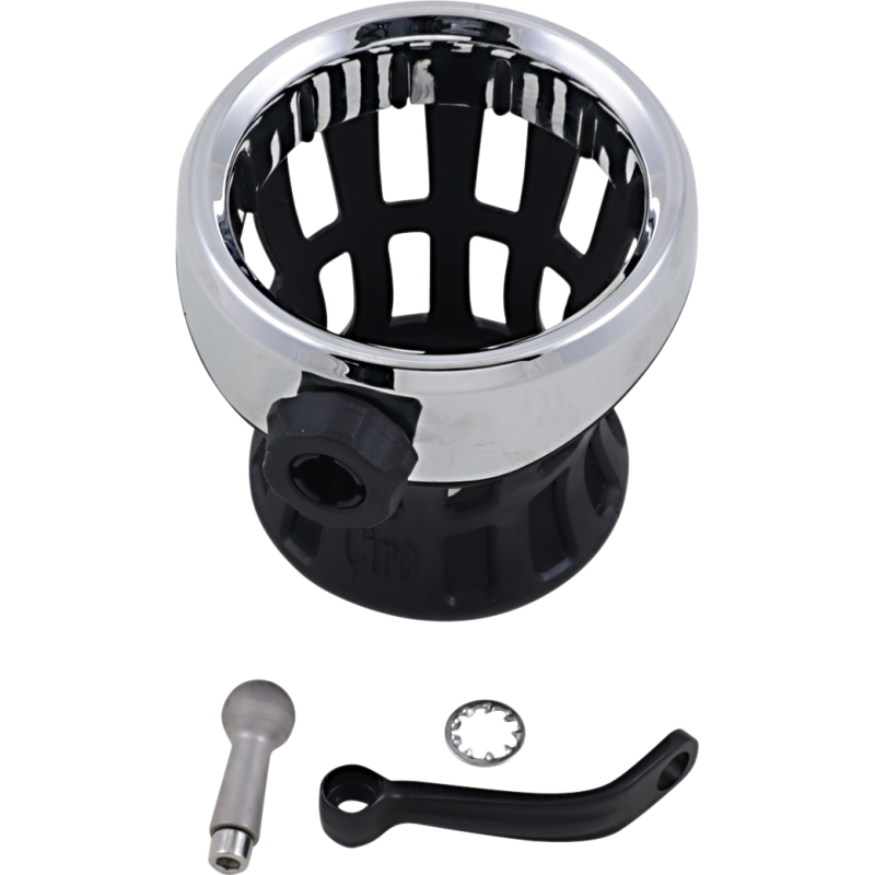CIRO LLC DRINK HOLDER BLK W/ MIRROR MOUNT 50420