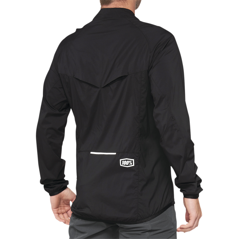 100% CORRIDOR STRETCH WINDBREAKER BLACK XL 40042-00003