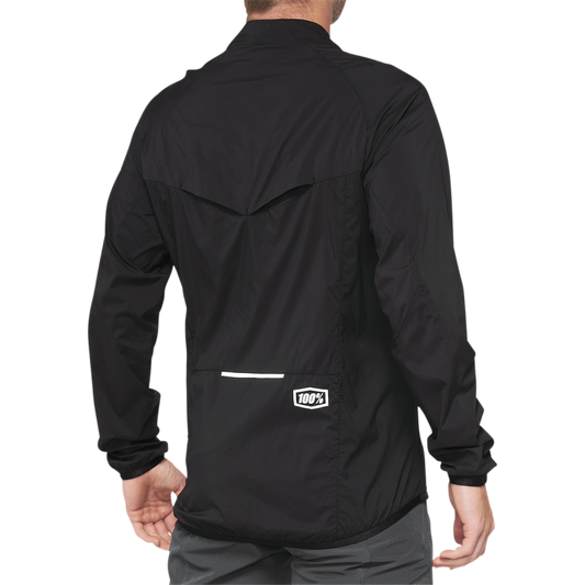 100% CORRIDOR STRETCH WINDBREAKER BLACK XL 40042-00003