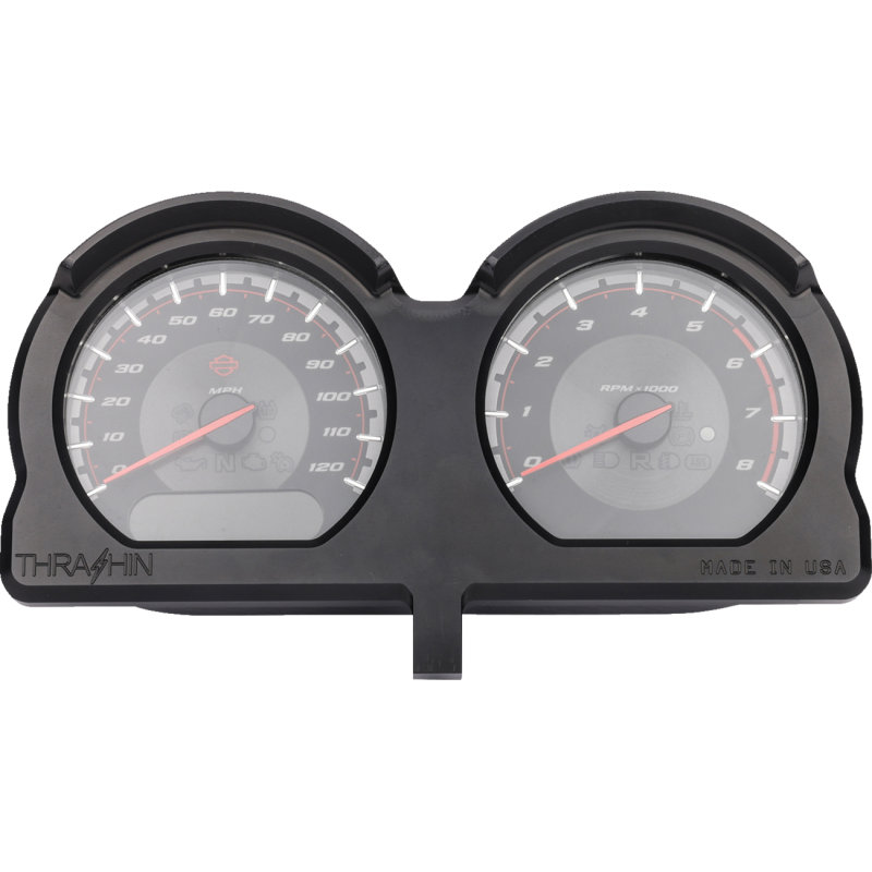 THRASHIN SUPPLY CO. GAUGE RELOC KT FLTR BLK  KT TSC-2707-1